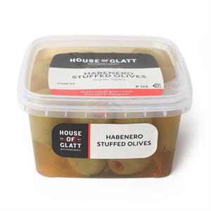 Habenero Stuffed Olives, 8 Oz